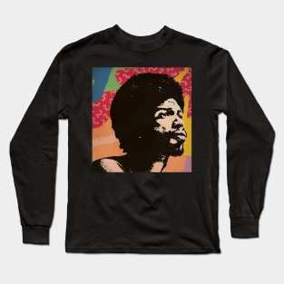 Vintage Poster - Gil Scott Heron Style Long Sleeve T-Shirt